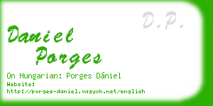 daniel porges business card